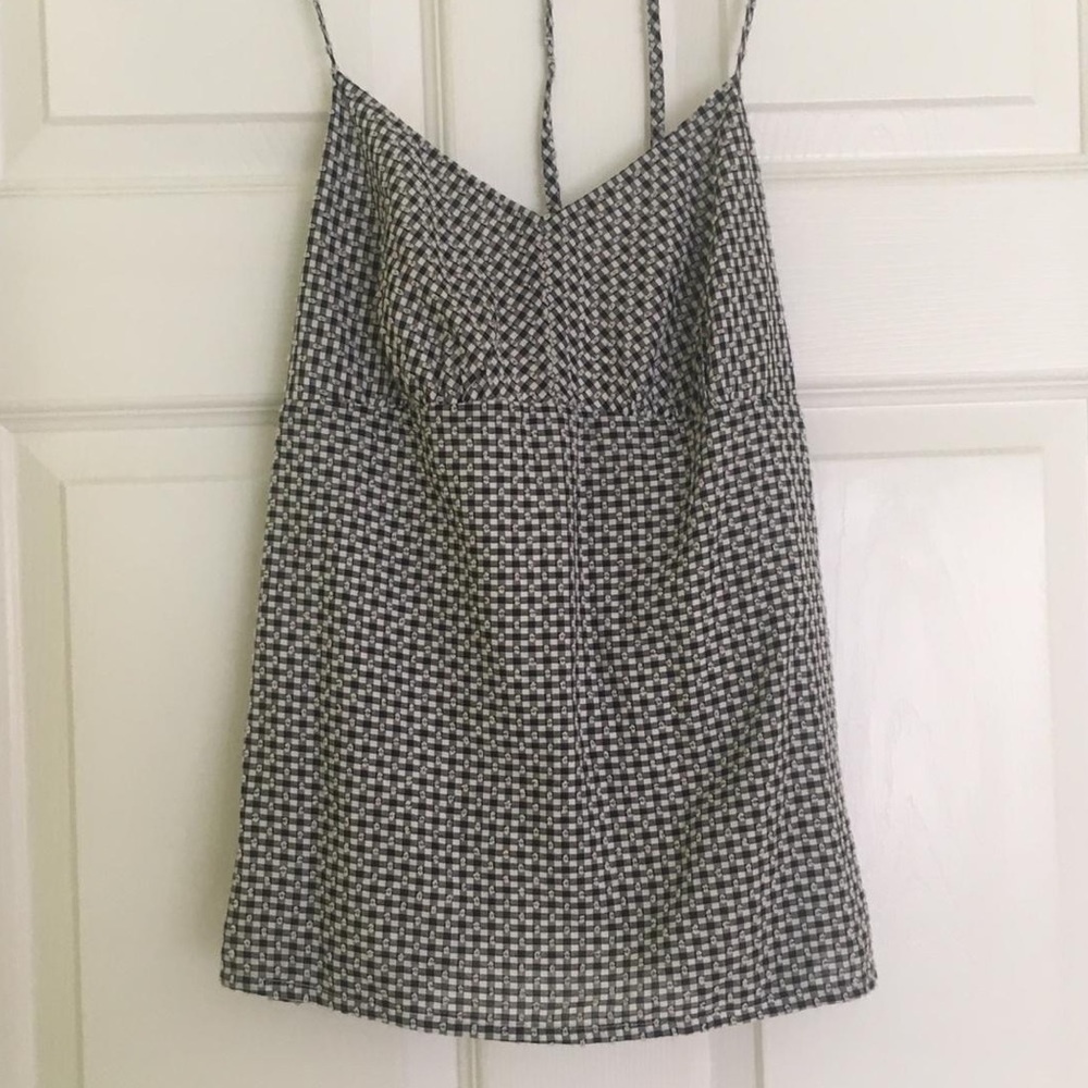 Gingham Halter Top